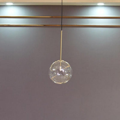 Modern glasboll pendellampa LED taklampa för matsal sovrum kök