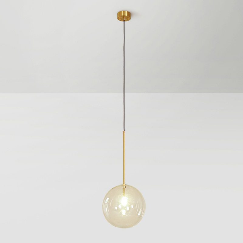 Modern glasboll pendellampa LED taklampa för matsal sovrum kök