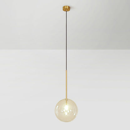 Modern glasboll pendellampa LED taklampa för matsal sovrum kök