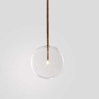 Modern glasboll pendellampa LED taklampa för matsal sovrum kök