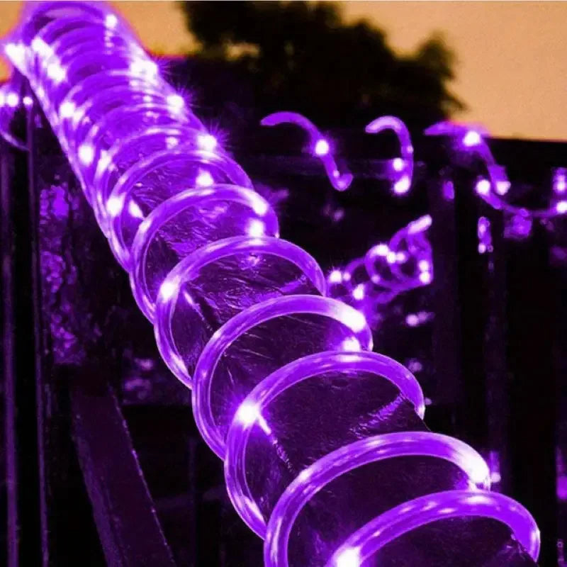 Lumiflex | Solcellsdriven rep-ljusslinga – dekorativ LED-belysning för trädgård & uterum