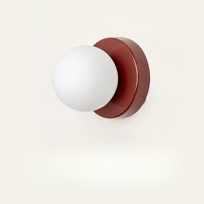 Minimalistisk vägglampa i glas och metall med LED för sovrum hall trappa