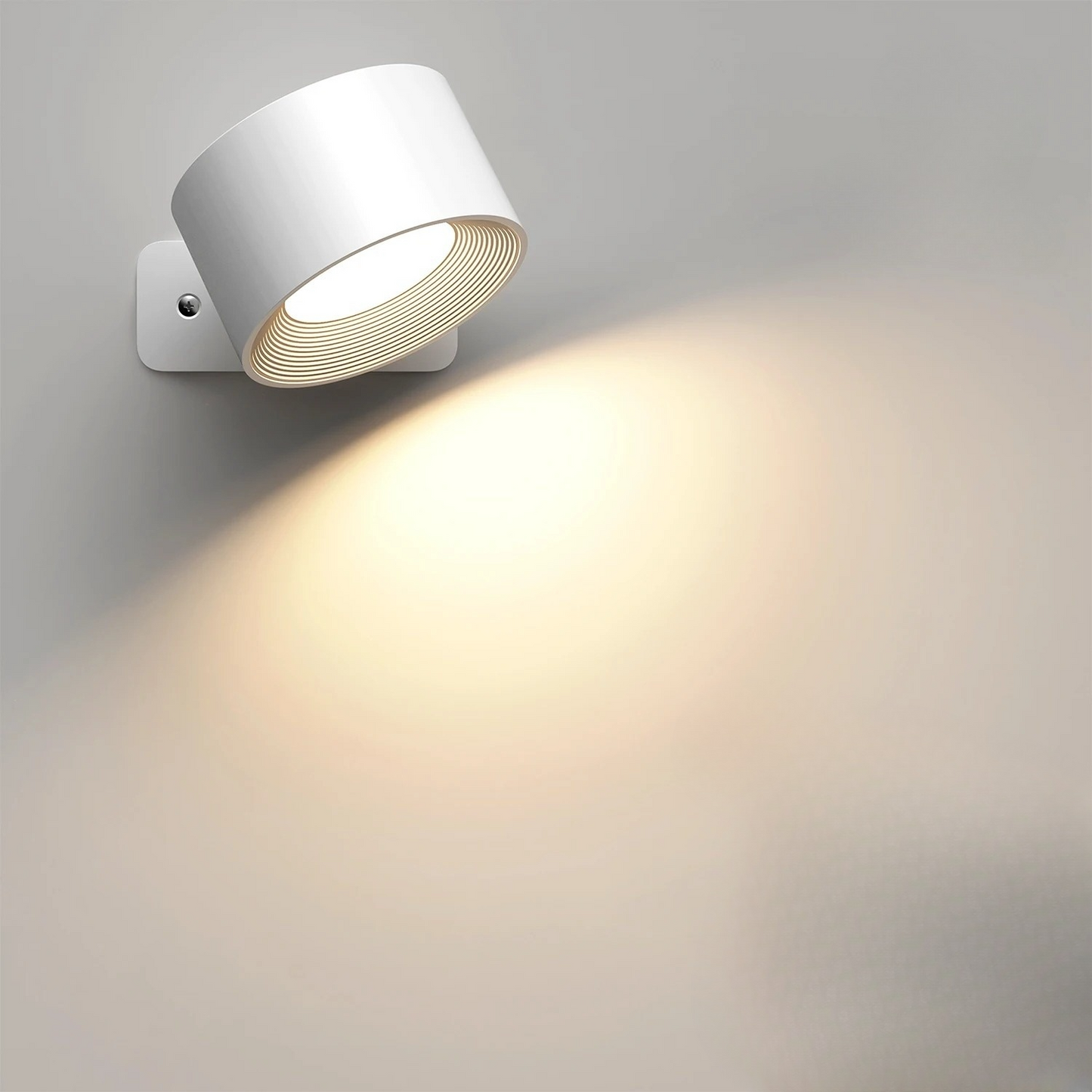 Uppladdningsbar LED vägglampa med fjärrkontroll dimbart ljus och 3 färglägen