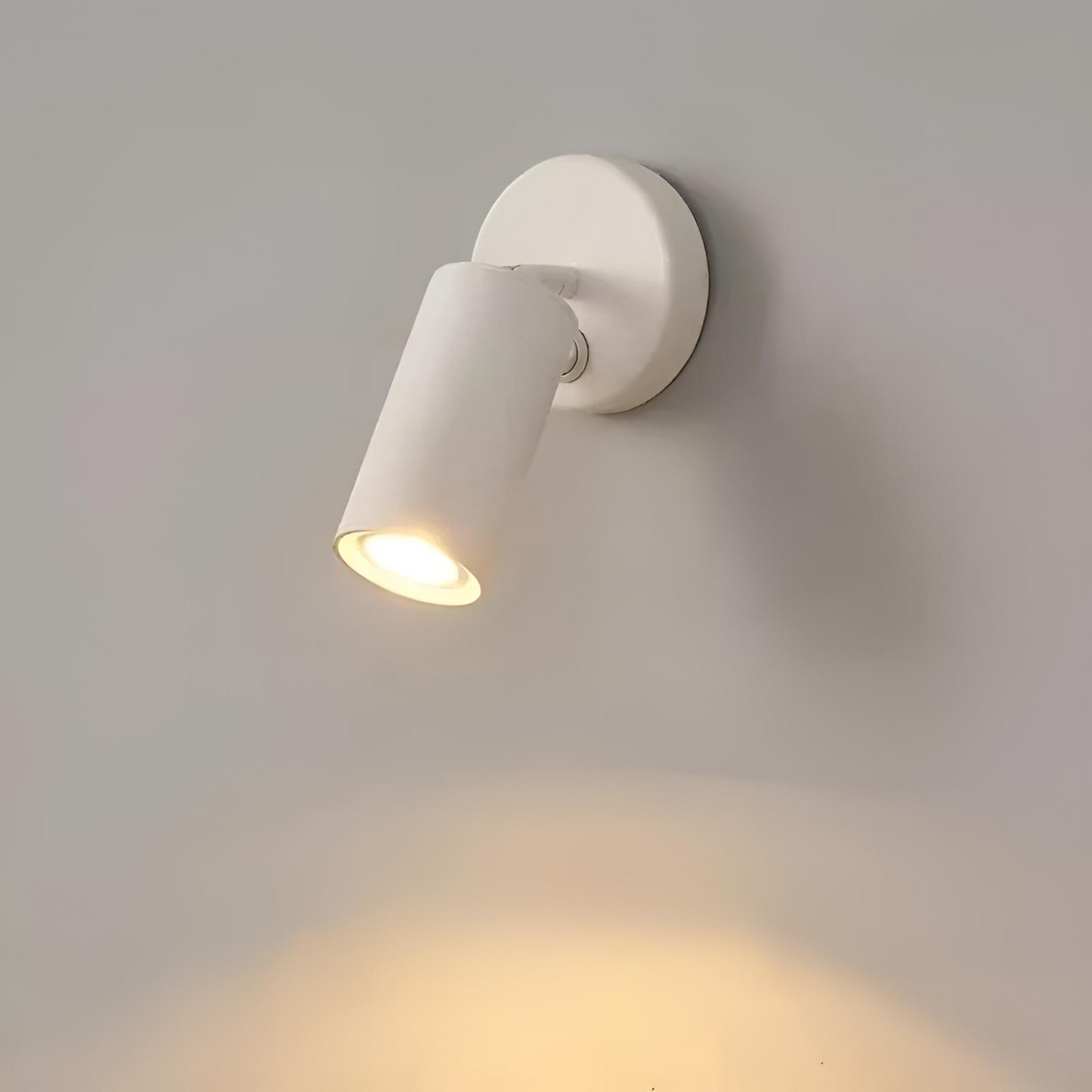 Roterbar LED väggspot i aluminium med 1 eller 2 huvuden för sovrum kök läsbelysning