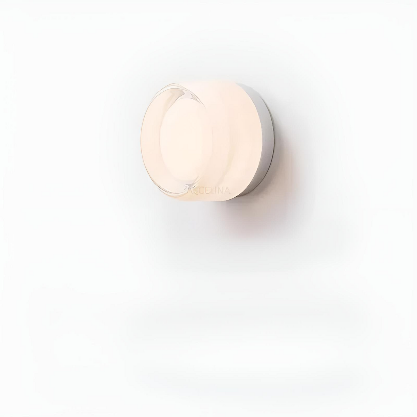 Modern rund vägglampa med mjukt LED-ljus för sovrum och vardagsrum