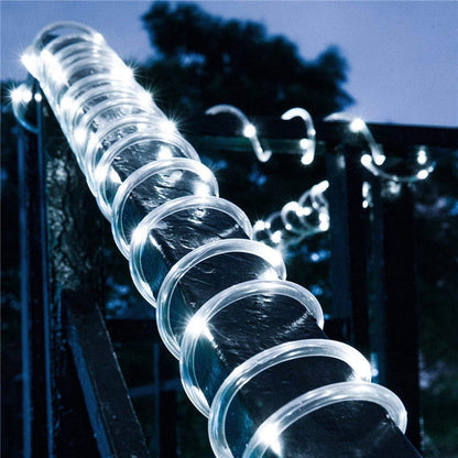 Lumiflex | Solcellsdriven rep-ljusslinga – dekorativ LED-belysning för trädgård & uterum