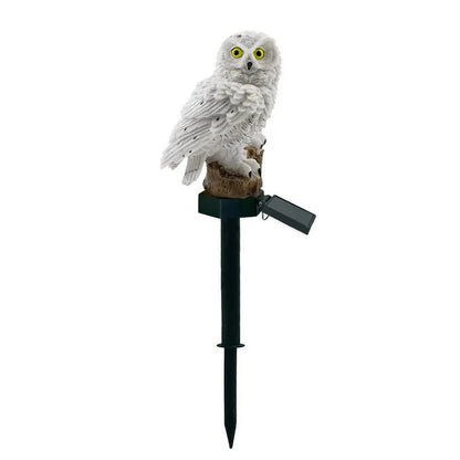 Owlglow | Solcells LED trädgårdslampa – dekorativ ugglelampa för gräsmatta
