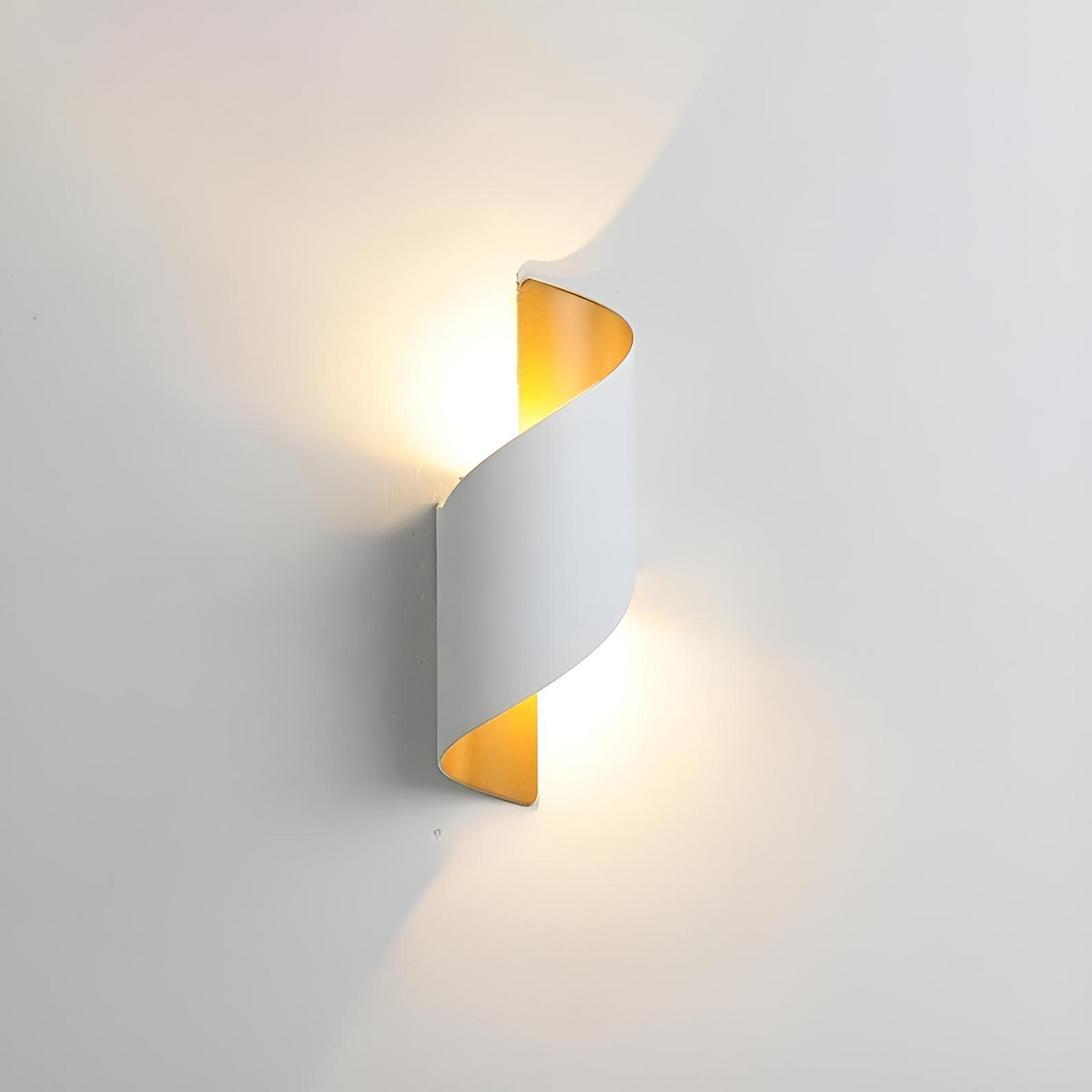 Modern spiral LED vägglampa IP65 vattentät för sovrum vardagsrum hall utomhusbruk