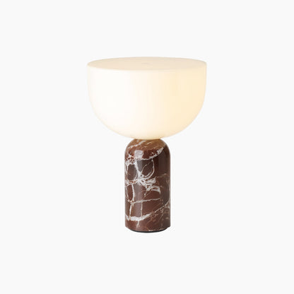 Elegant dekorativ bordslampa med marmormönster och modern postmodern design