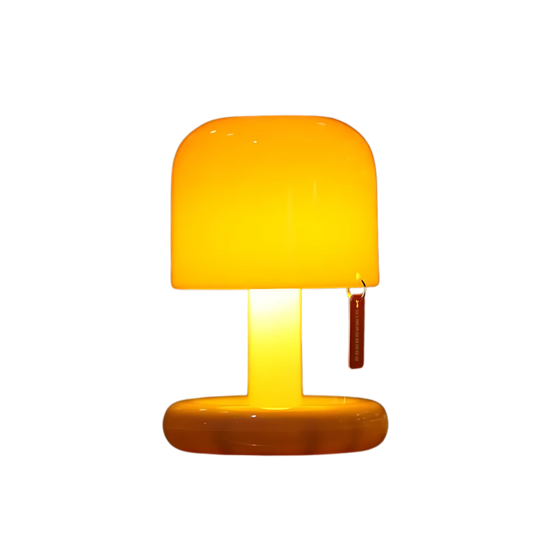 Trådlös mini svampformad LED nattlampa med touch funktion och uppladdningsbar design