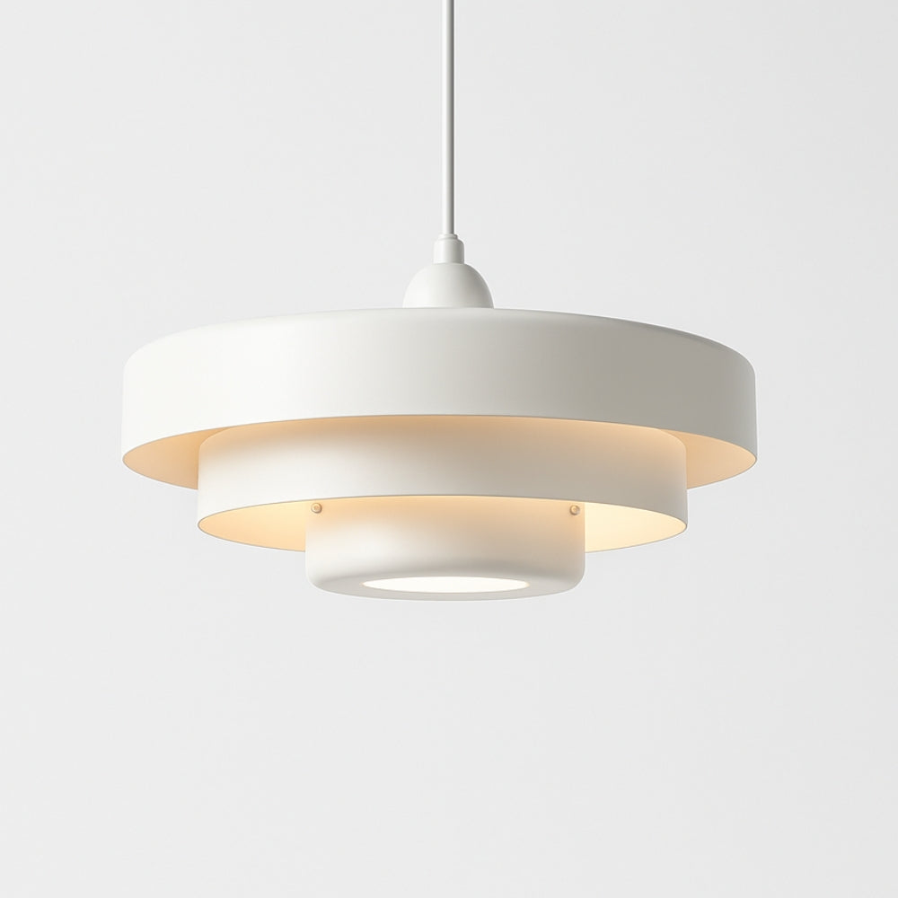 Dansk pendellampa i retrostil – färgstark taklampa i aluminium för kök och matsal