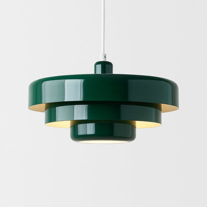 Dansk pendellampa i retrostil – färgstark taklampa i aluminium för kök och matsal
